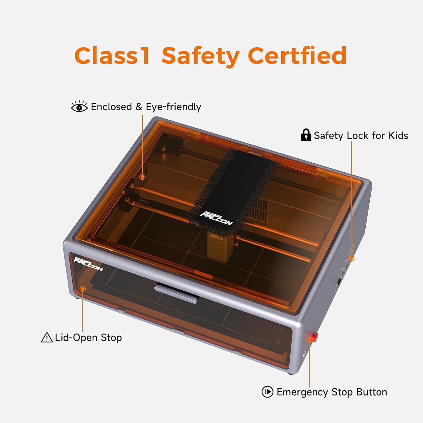 Creality Laser Engraver Falcon A1 10W with Fully Enclosed Design High Compatibility & Easy Assembly,Speed up to 600mm/s, Precision Engraving Machine