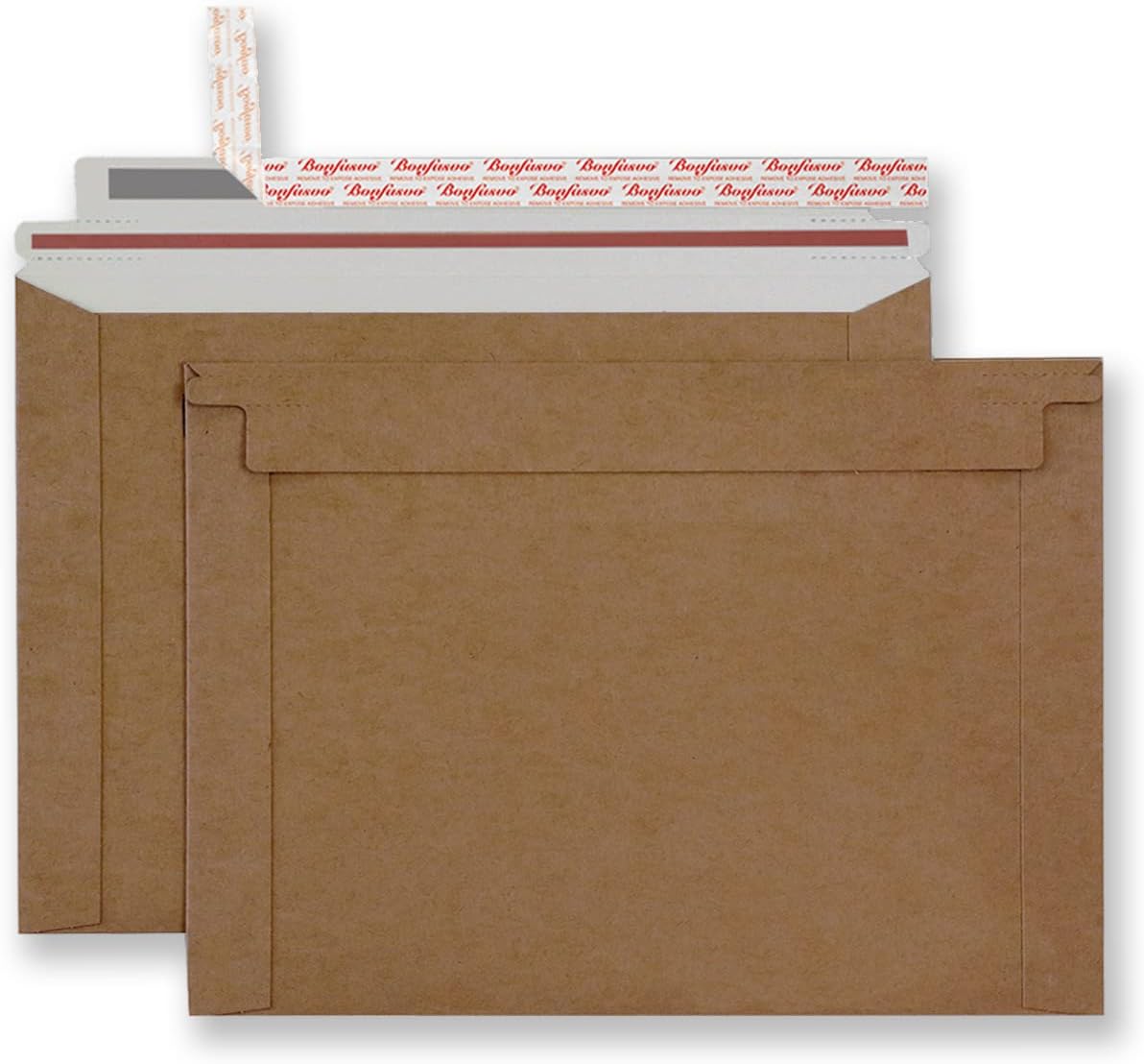 Rigid Mailers 30 Pack 10 x 13.5 inches Brown Self Seal Stay Flat Bulk Cardboard Kraft No Bend Mailers Peel and Seal for Document Photos Pictures Papers Files CD