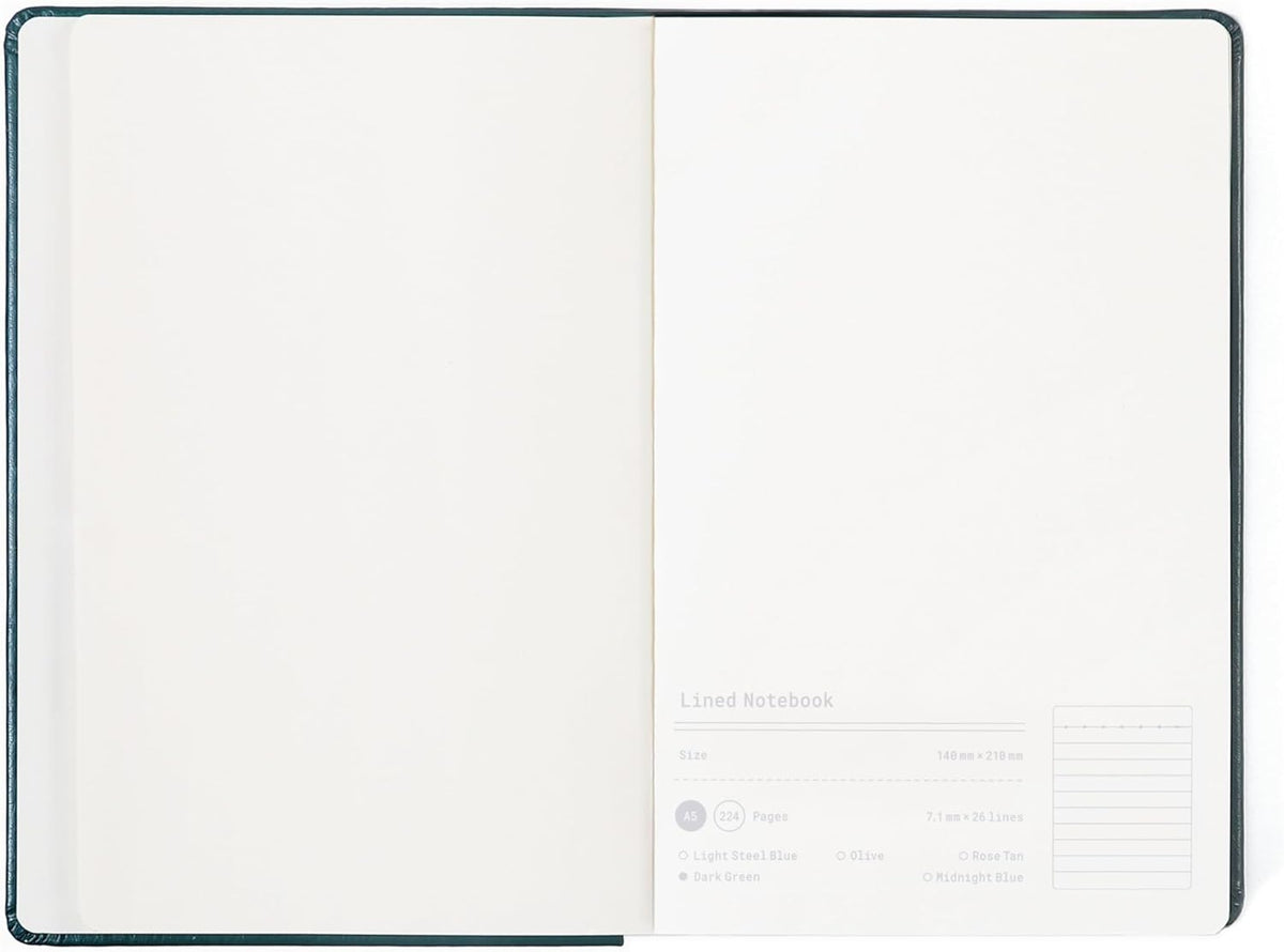Lined Journal Notebook, A5,244 Pages, PU Leather Hardcover, 100gsm Thick Paper, Professional Notebook for Writing, Office & Work(Midnight Blue)