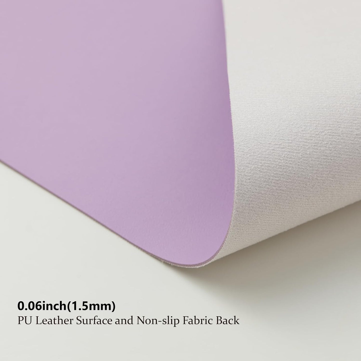 Leather Desk Mat - Non-Slip PU Desk Pad for Office and Home - Desk Organization and Accessories - Ideal for Large Mouse Pad and Desk Mats on Top of Desks (Purple,27.6"x 13.8")