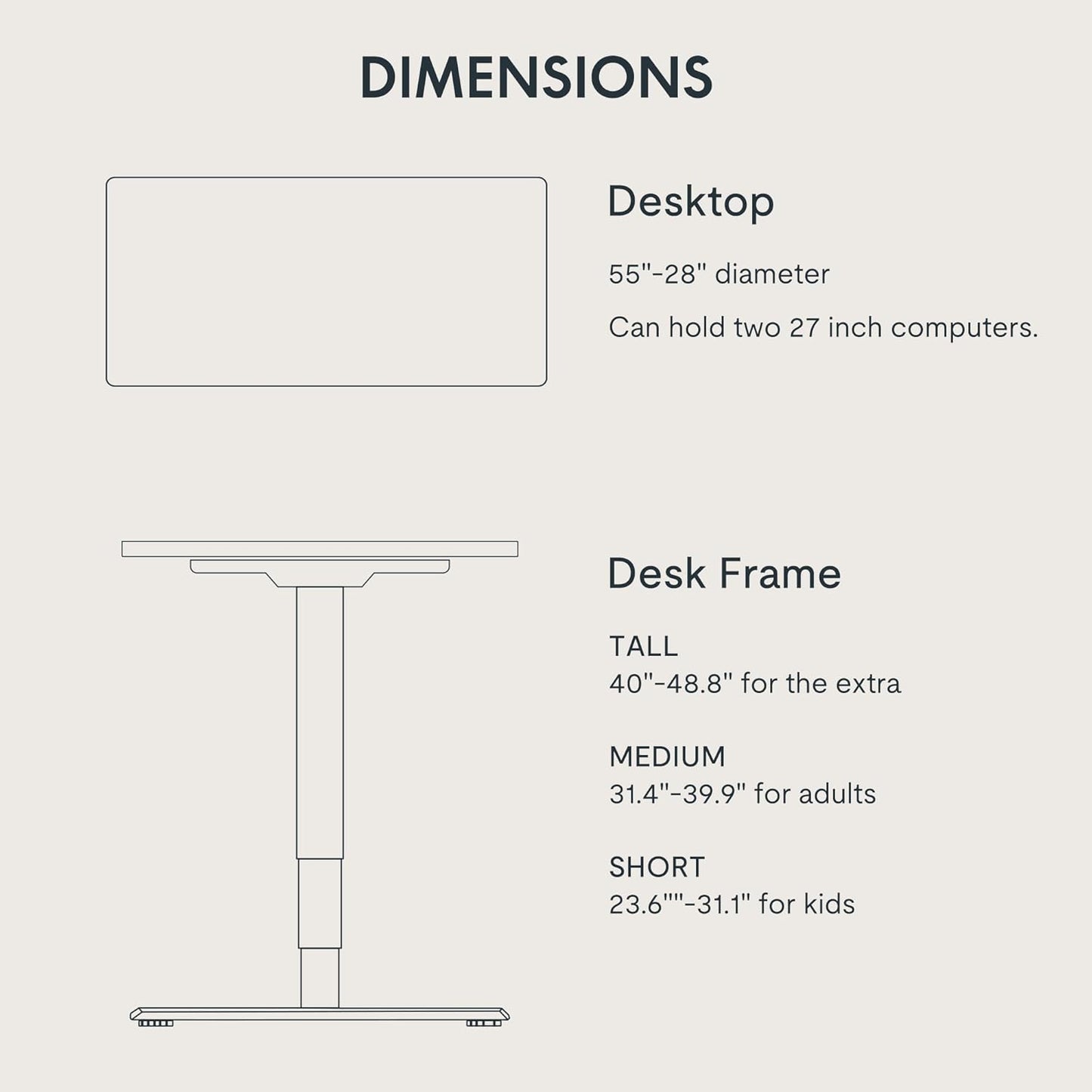 FLEXISPOT E6 Essential Standing Desk Dual Motor 3 Stages Whole-Piece Electric 55x28 Inch Height Adjustable Home Office Desk (Black Frame + Black Desktop, 2 Packages)
