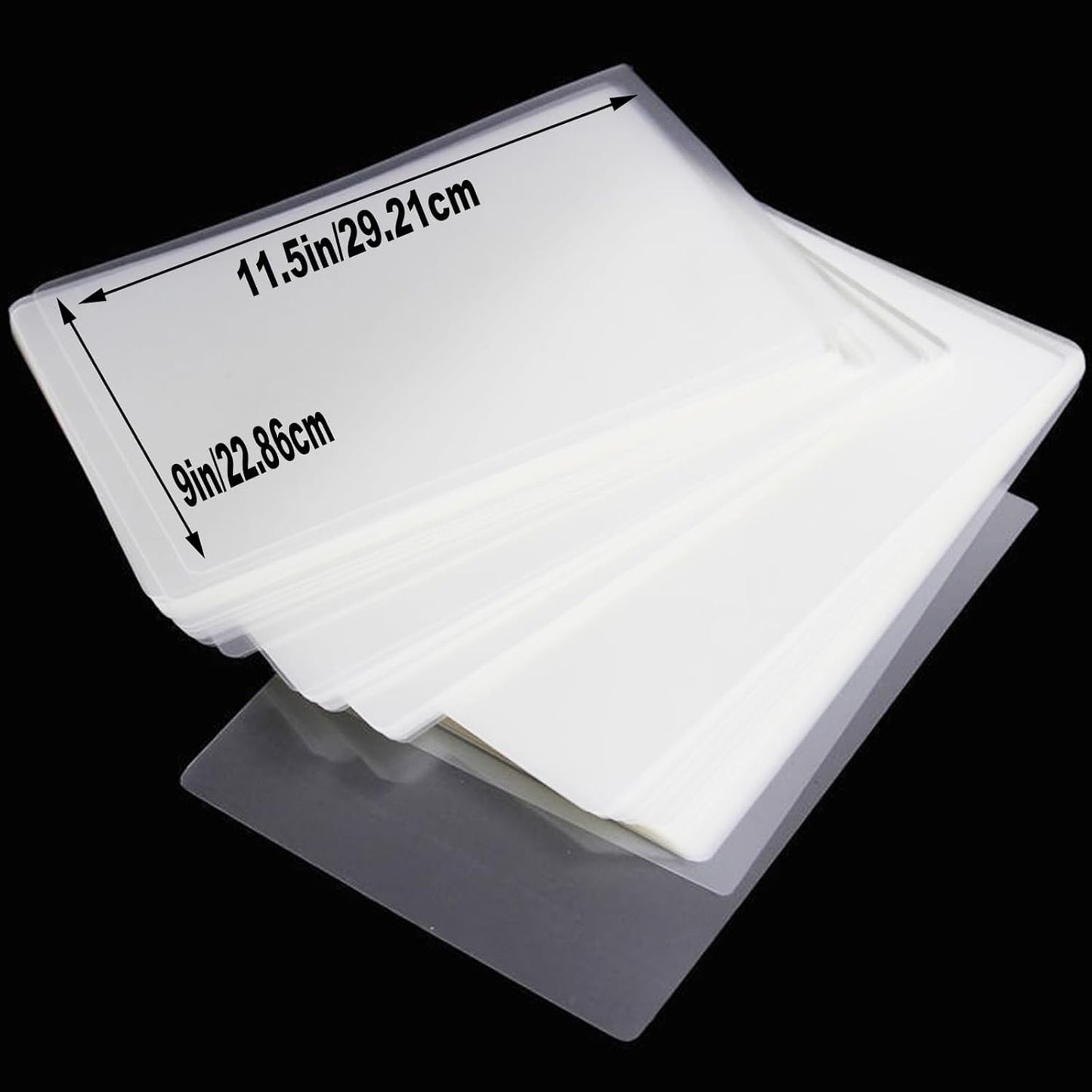 Clear Thermal Laminating Plastic Paper Laminator Sheets, 500 Pack 3 Mil Laminating Sheets, 9 x 11.5 Inch Thermal Laminating Pouches for Thermal Laminator