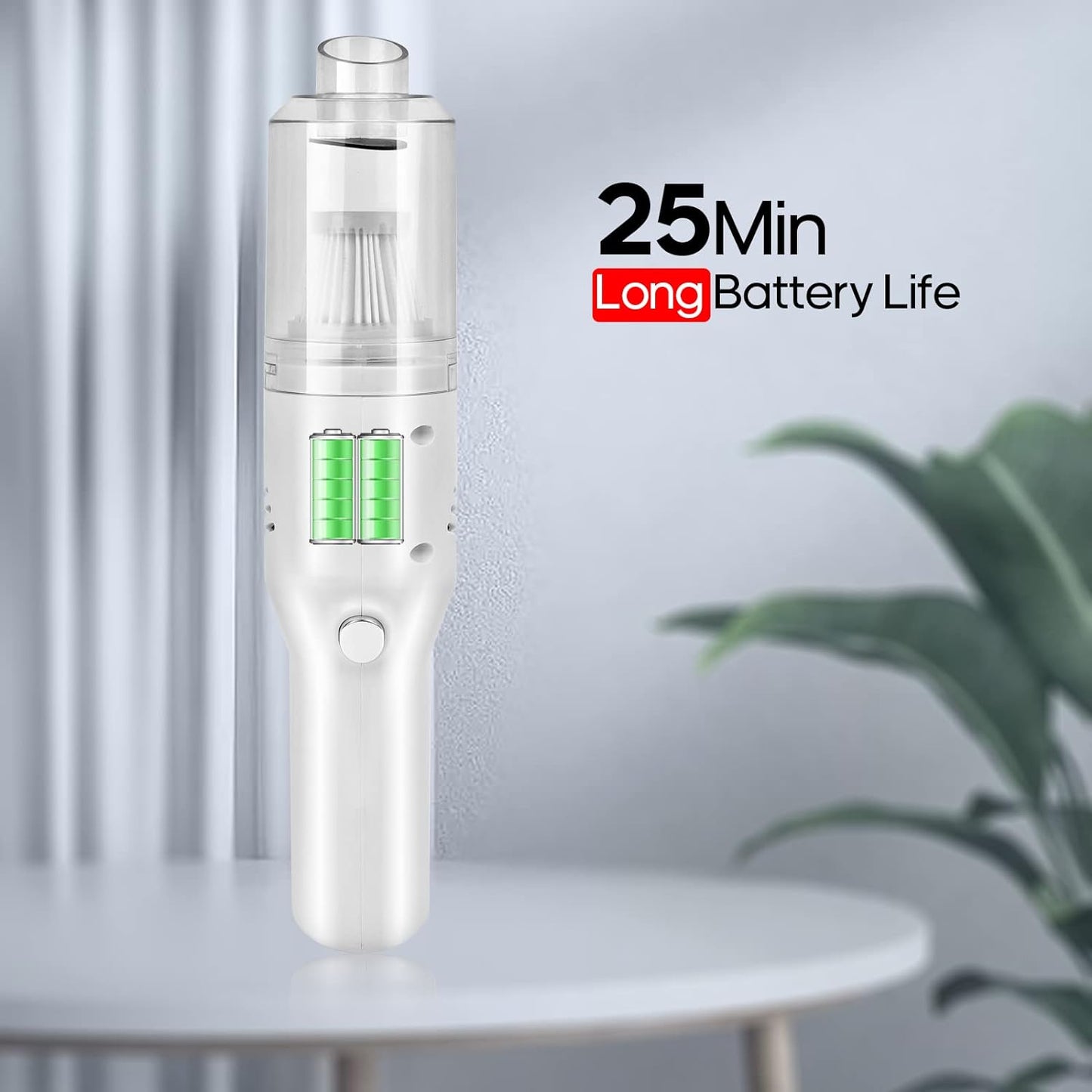 Wireless Mini Car Vacuum Cleaner(400g) Portable Rechargeable,Handheld Vacuums, Mini but Mighty Dust Busters Cordless Rechargeable,Hand Held Vac for Car/Desk V06/white