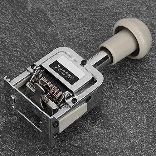Automatic Numbering Machine, 7 Digits Seal Automatic Transposition Numbering Machine Office Equipment School Supplies Business Numbering Stamps