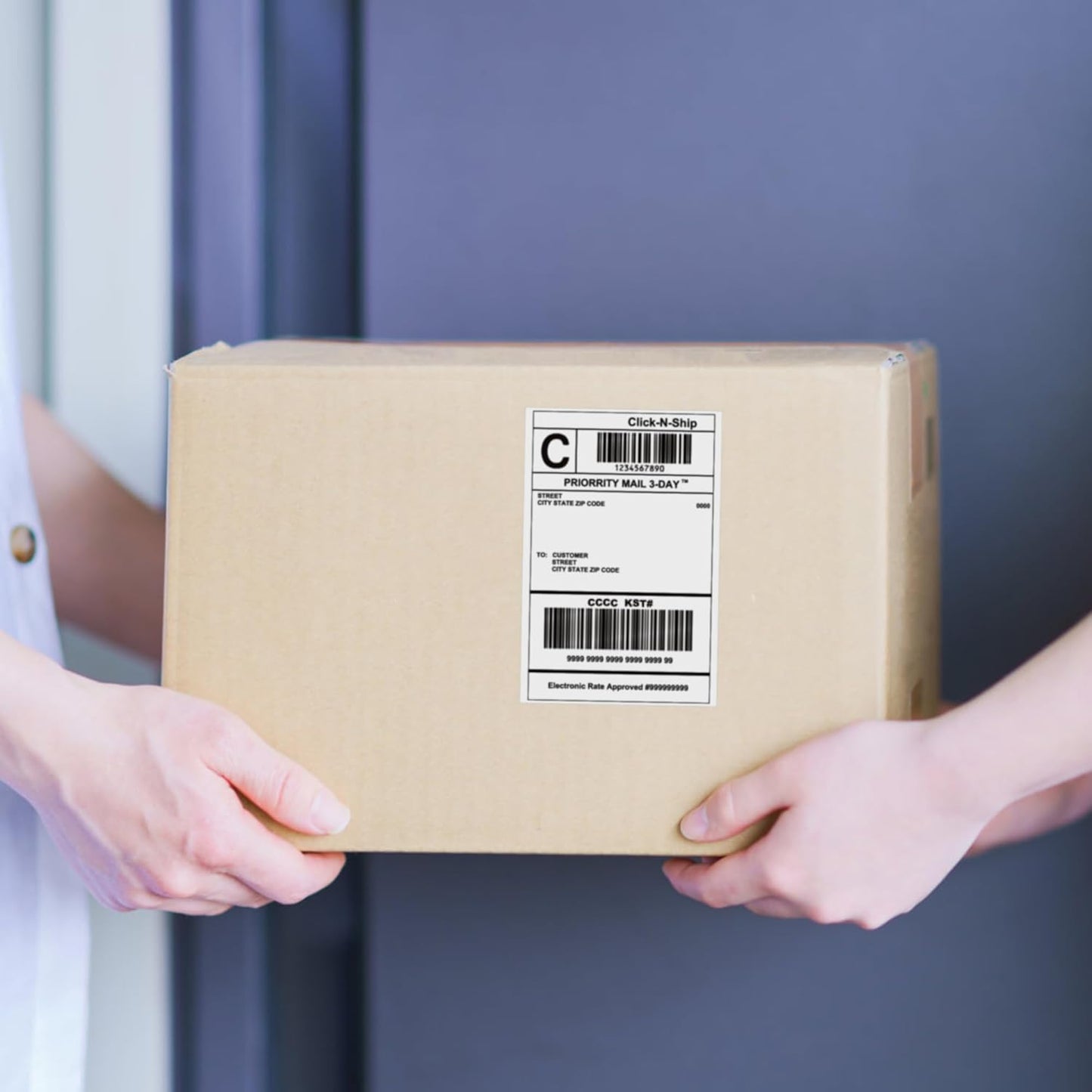 L LIKED 16 Rolls 4" x 6" Direct Blank Thermal Shipping Labels with 450 per Roll - Compatible with Zebra 2844 ZP-450 ZP-500 ZP-505 (16 Rolls - 7200 Labels)