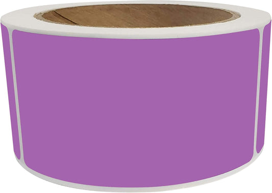 Royal Green Name Tag Labels 4x2 Blank Sticker Roll in Pastel Purple (7.5cm x 2.5cm) - 250 Pack
