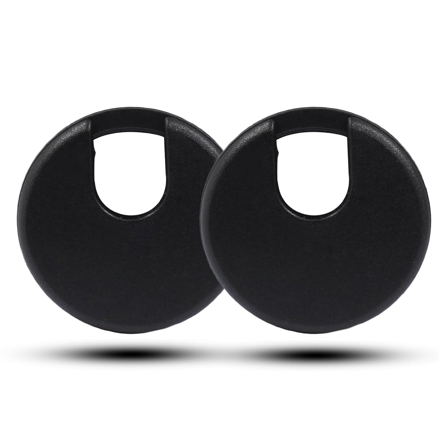 2pcs 1-3/4 Inch Desk Grommet, Plastic Desk Hole Cover, Black Cable Hole Cover, Desk Hole Grommet for Wire Cord Organizing Office Computer Desk
