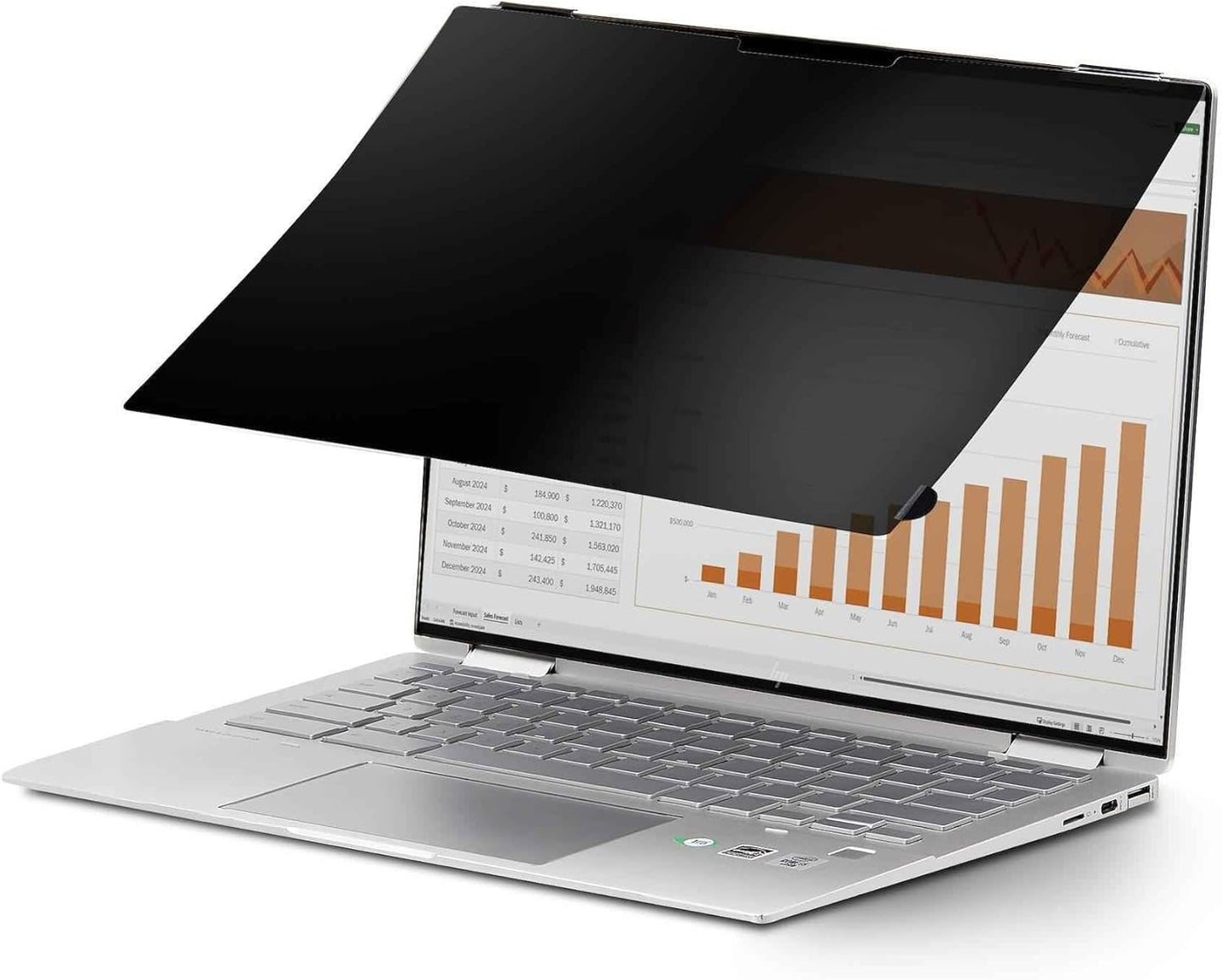 StarTech.com 14-inch 16:9 Flip-Over Privacy Screen with Touch, Laptop Security Shield, Anti-Glare Blue Light Filter