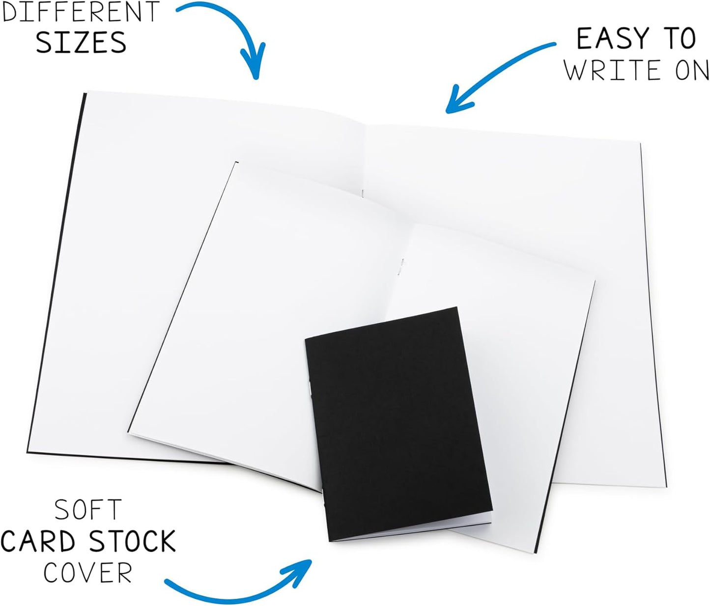 Hygloss Blank Books 5.5 x 8.5 Inches - 100 Pack – Kraft Color Paperback for Drawing & Writing – Empty Books for Journaling, Sketching or Arts & Craft
