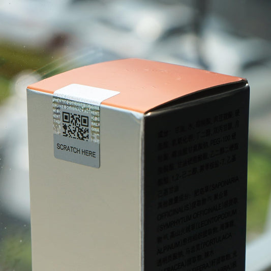 Anti-Counterfeit Packaging Authentic Hologram Labels Silver QR Code Stickers Security Seals Genuine Tags Unique Random Serial Number 1X0.7 inch Holographic Stickers(200pcs)