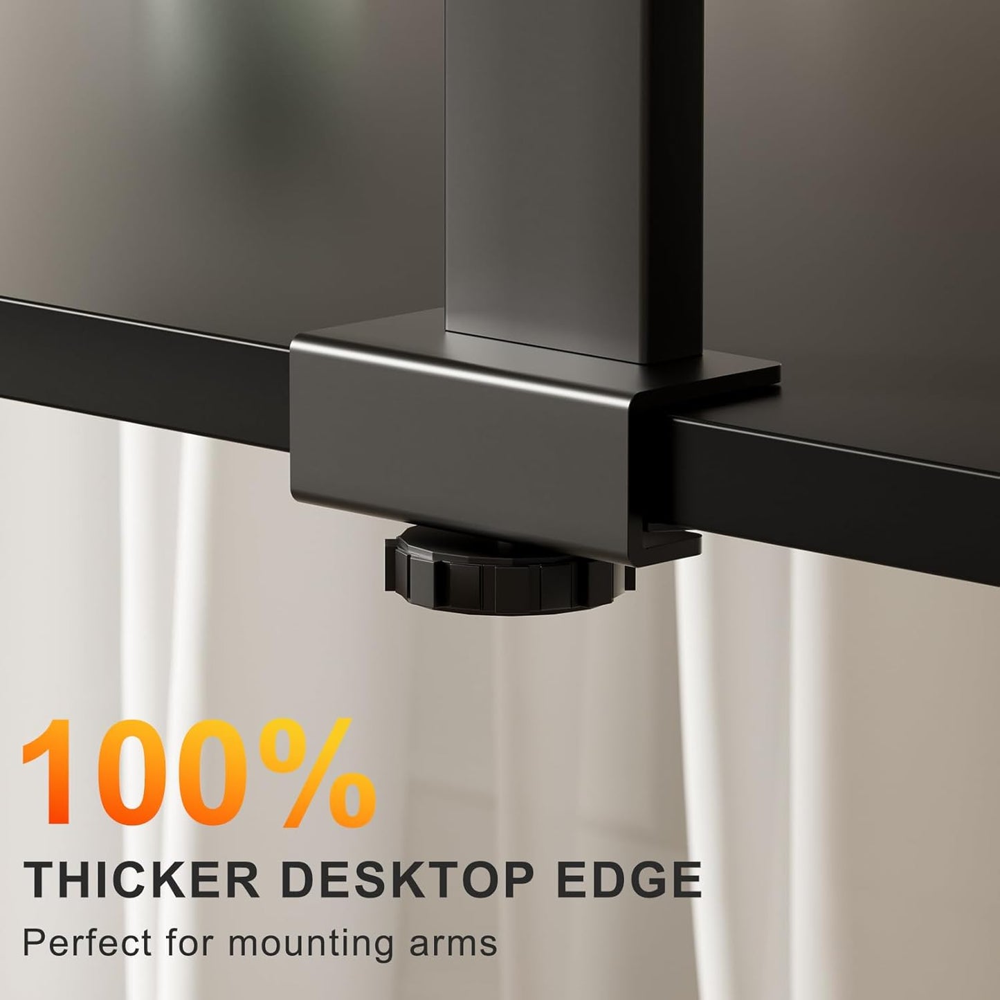 40x24 Inches Whole Piece Electric Standing Desk, Seamless One Piece Height Adjustable Sit to Stand up Desk for Home Office, Ergonomic Computer Workstation, Black