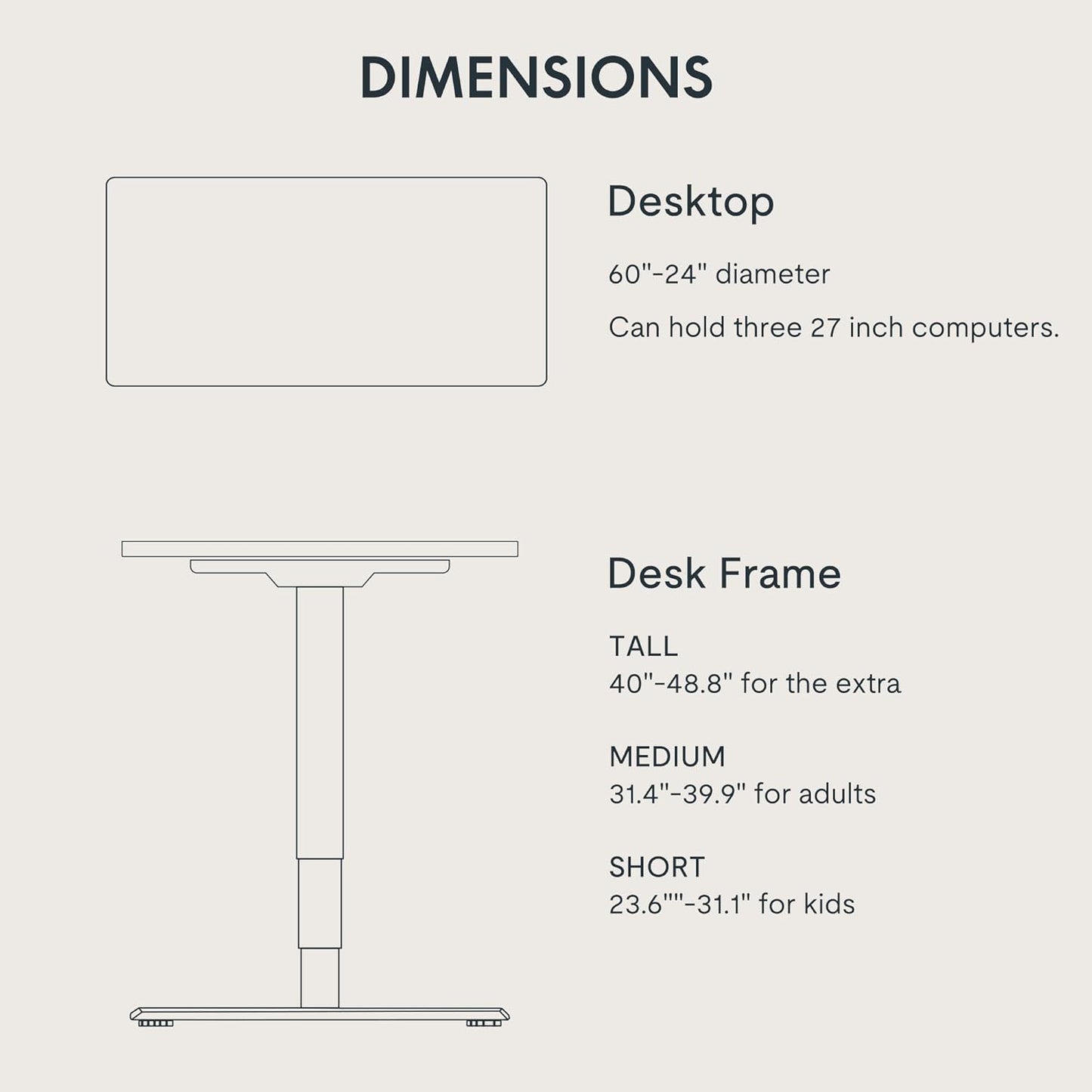 FLEXISPOT E6 Essential Standing Desk 3 Stages Dual Motor Electric 60x24 Inch Whole-Piece Board Height Adjustable Electric Sit Stand Desk(Black Frame + Black Desktop, 2 Packages)