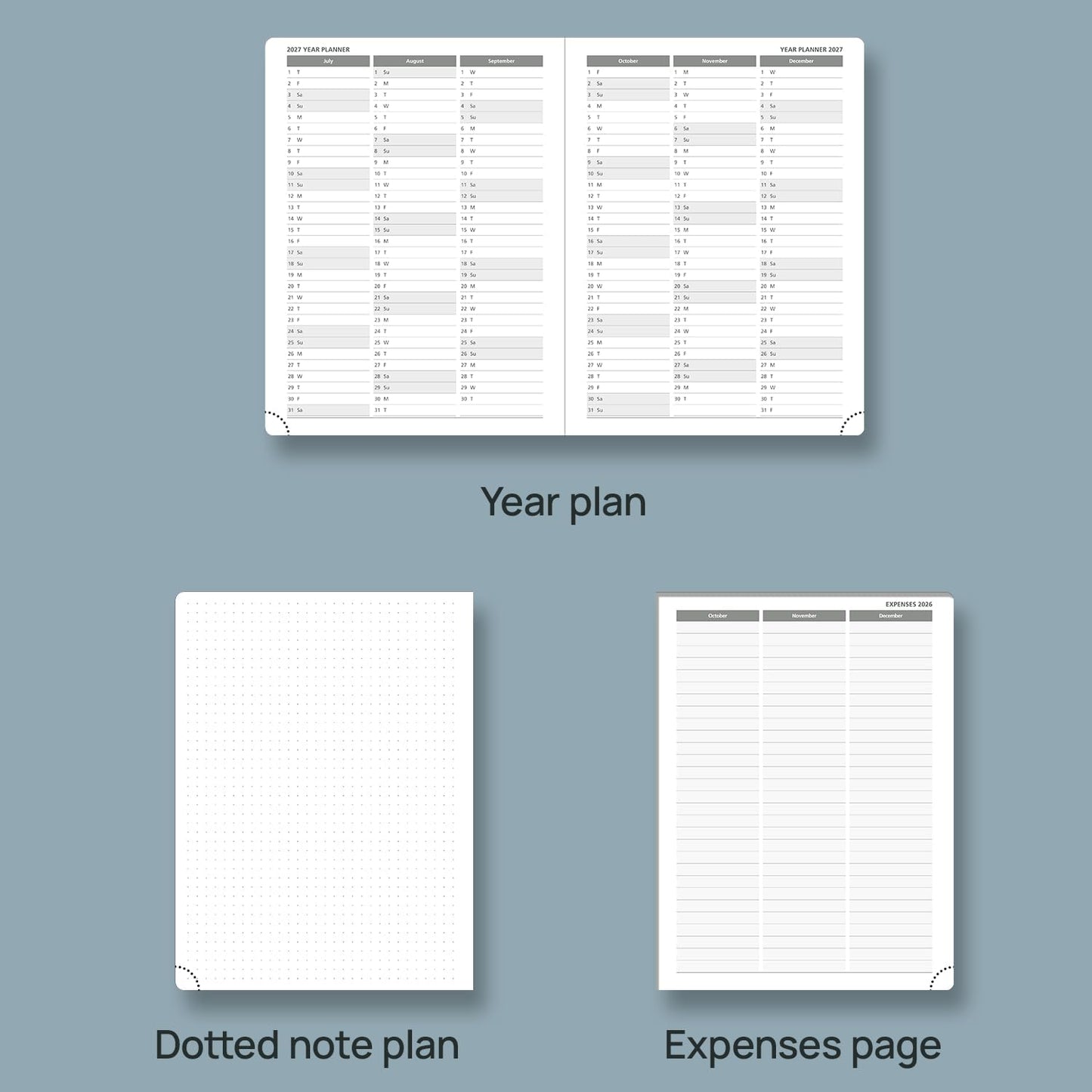 POPRUN 2026 Planner (Medium Size 8.5''x 6.5'' Hardcover) - Daily Weekly and Monthly Calendar Agenda 2026 Appointment Book with Hourly Time Slots, Monthly Tabs, 100 GSM - Orange