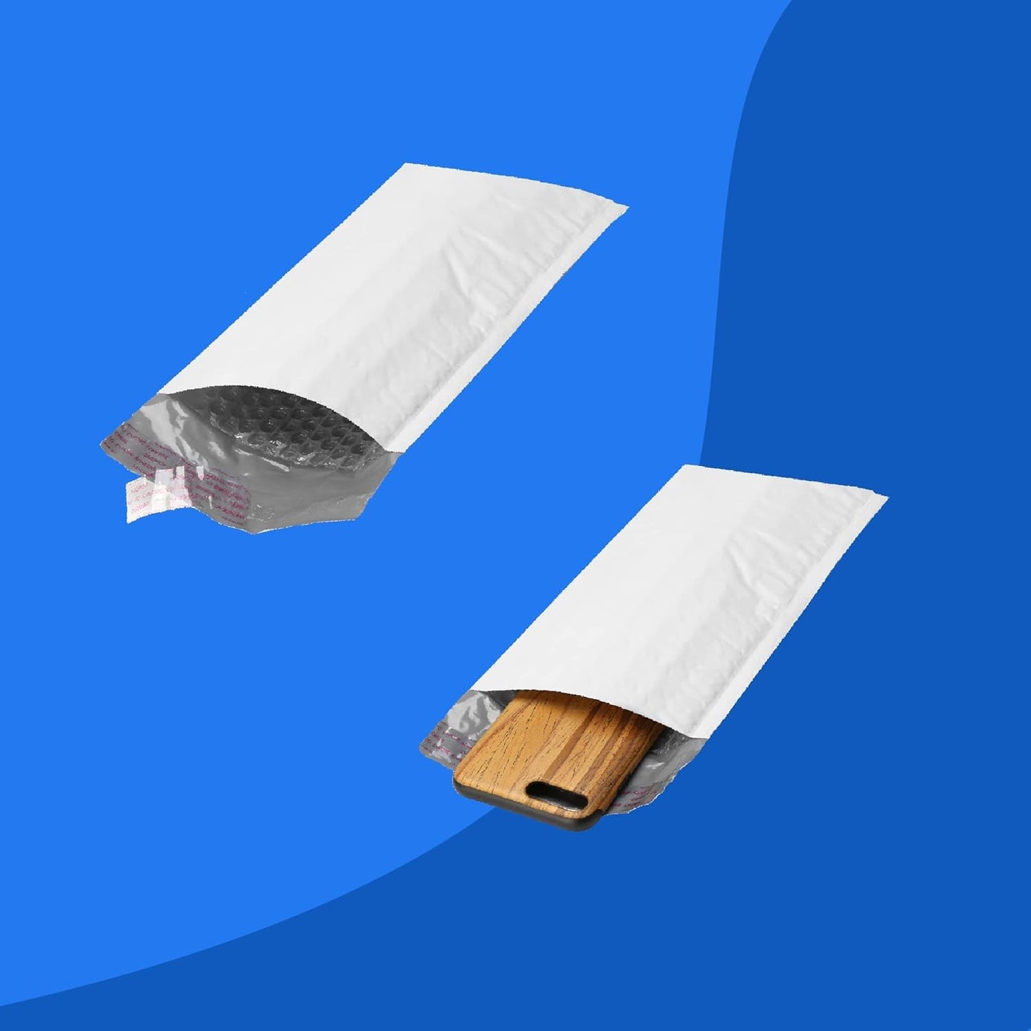 The Boxery 5x10''|#00 Poly Bubble Mailers- 250 Pack, Padded Envelopes, Self Seal, Waterproof Shipping Bags, Padded Mailers for Shipping & Packaging