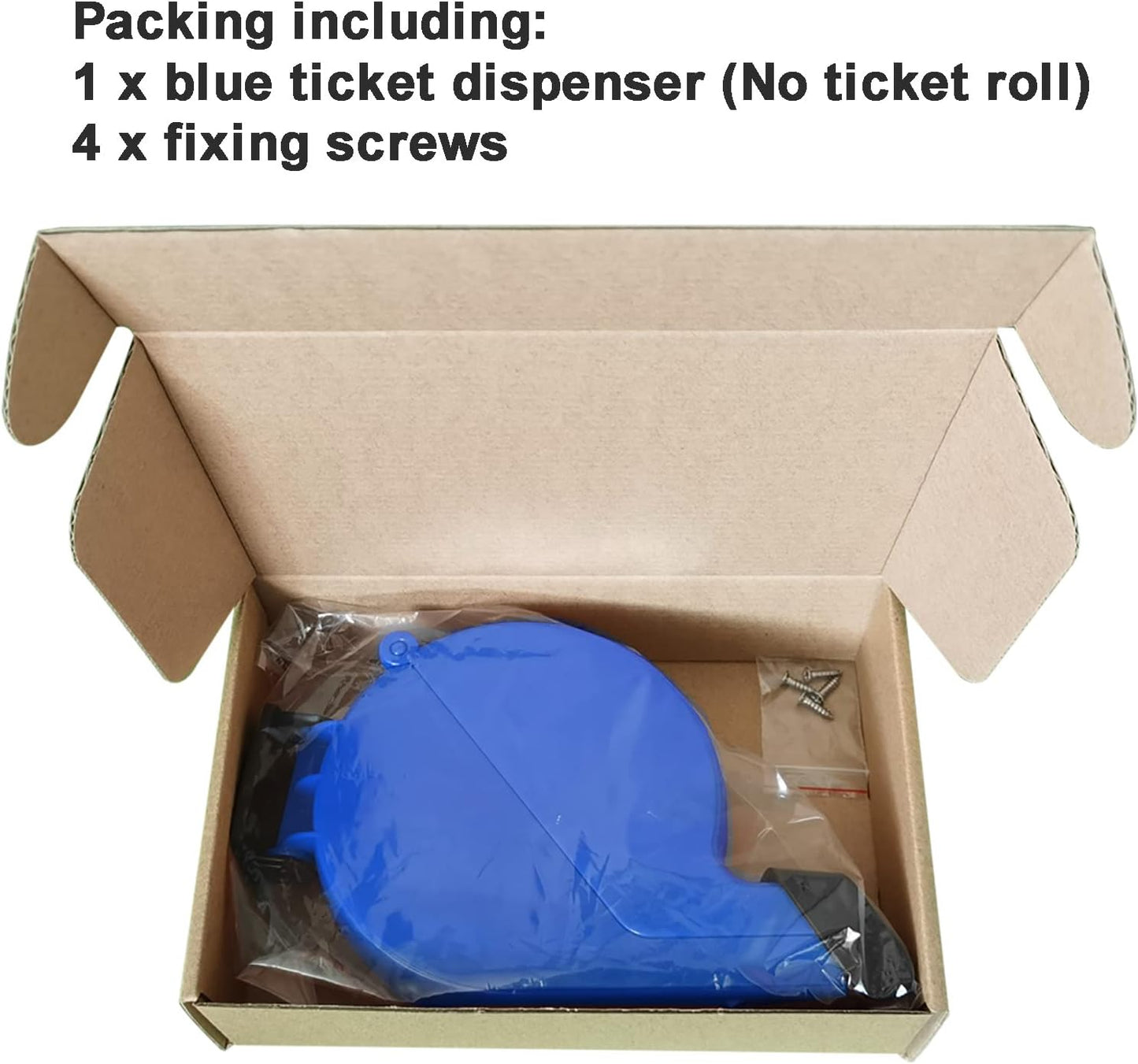 Take a Number Dispenser Ticket Dispenser Pick a Number Machine for Counter Queuing System Blue (No Include Tickets Roll)