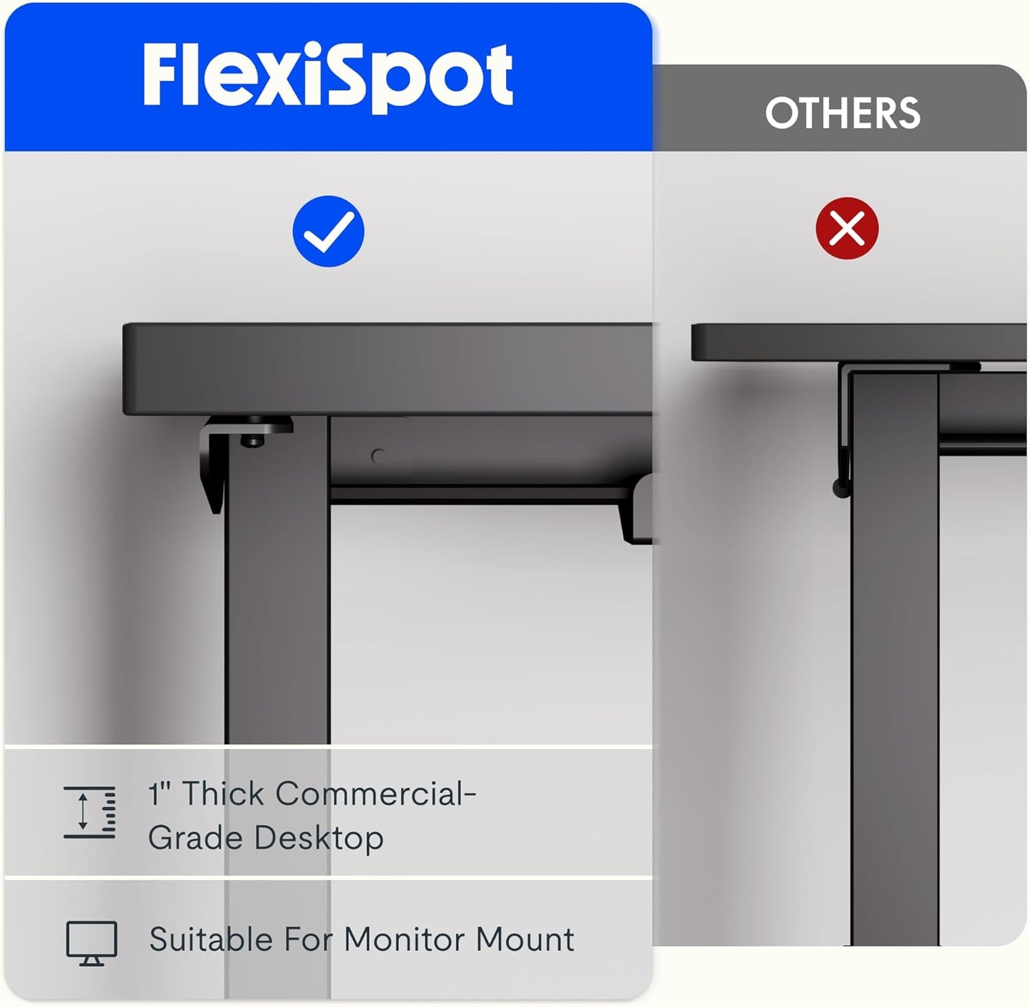 FLEXISPOT L Shaped Standing Desk, 63 x 47 Inch Electric Height Adjustable Corner Desk, Sit Stand Computer Workstation, Preset Controller, Home Office, Black Frame with Black Top, Black Drawer