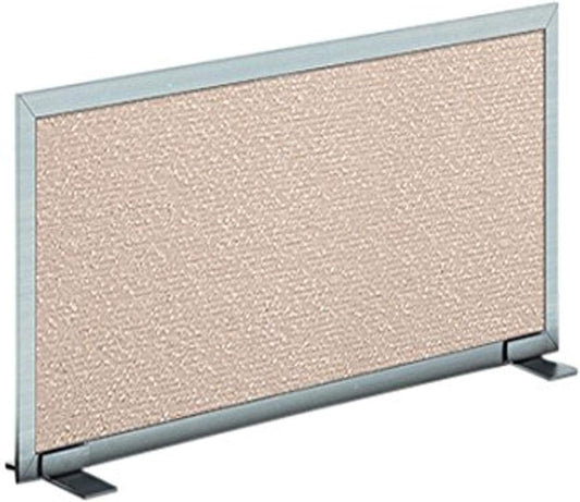 OBEX Acoustical Free Standing Privacy Screen, Cubicle Accessories Desk Privacy Panel, Desk Dividers for Office, Office Furniture Partitions Portable Sound Proof Dividers, 24" x 48", Overcast