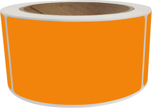 Royal Green Color Coding Label 4x2 Rectangular Neon Labels Flourescent Orange (100mm x 51mm) - 250 Pack