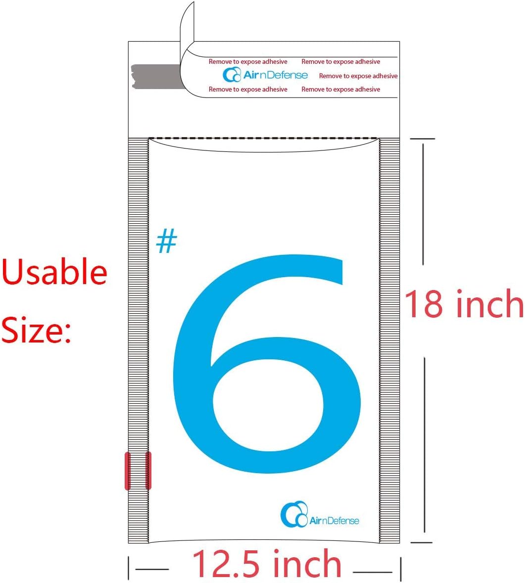 5/50/100/200/250/300/400/500/1000 pcs #6 12.5 x 19 Kraft Bubble Padded Envelopes Mailers Shipping Bags AirnDefense (200)