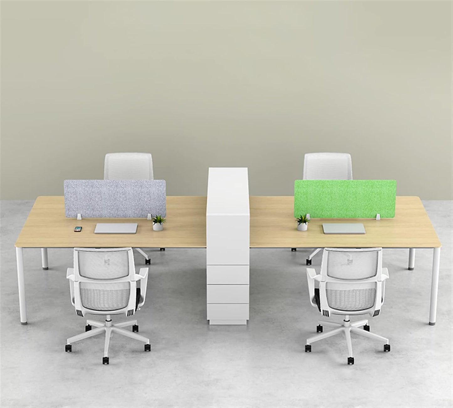 Icegrey Acoustic Desk Divider Privacy Panel Removable Sound Absorbing Desk Partition Board with 2 Clips for Student Call Centers Offices Braries Classrooms Library, Dark Grey, 23.4x15.6"