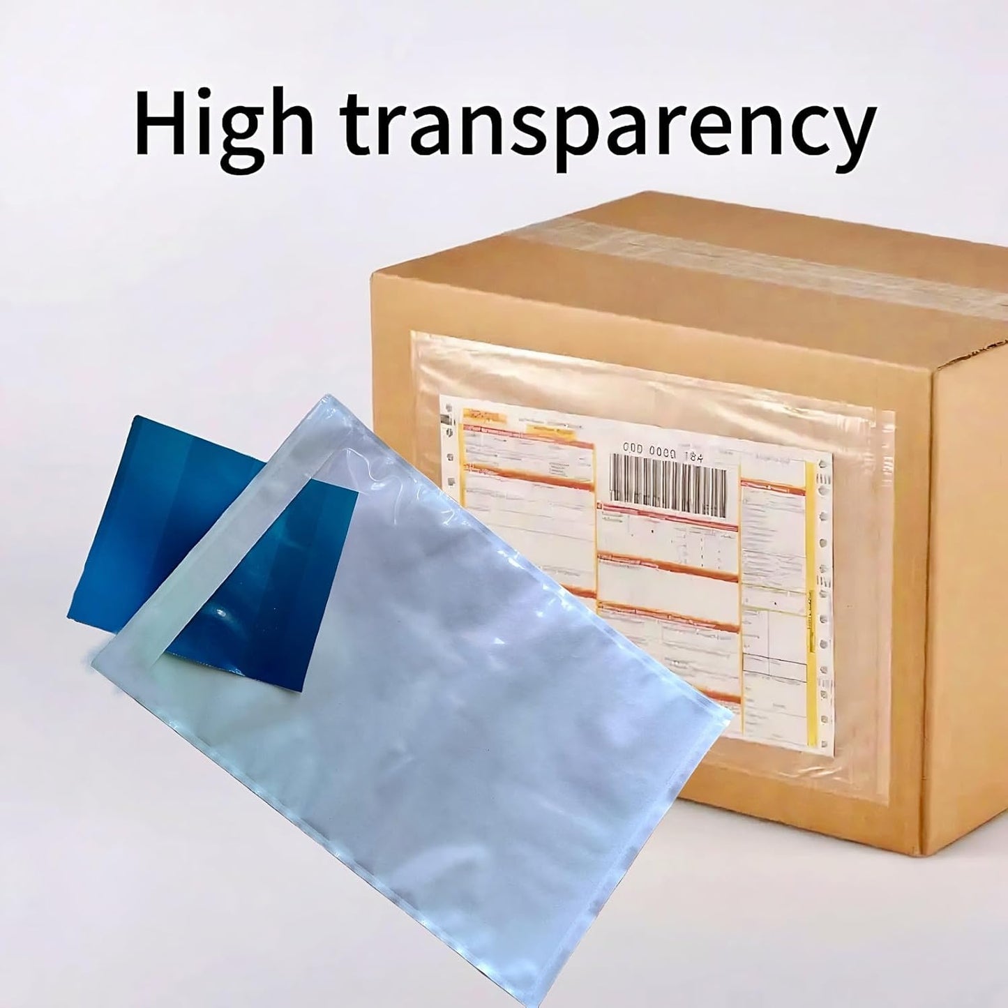 200PCS 6.7" x 10" Clear Packing List Envelopes, Self-Adhesive Packing Slip Pouches, Waterproof Shipping Pouch Enclosed Bags for Packing Mailing Labels/Invoice/Sleeves