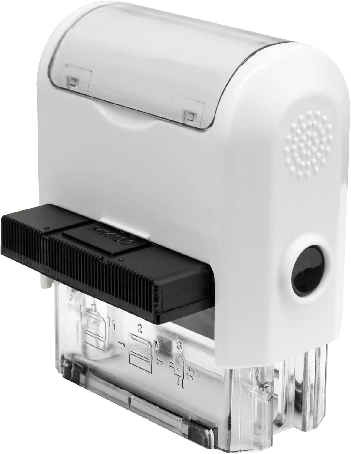 for Deposit Only Customized Office Self Inking Stamp - 4-Lines - Medium - Choose from 15 Ink Colors