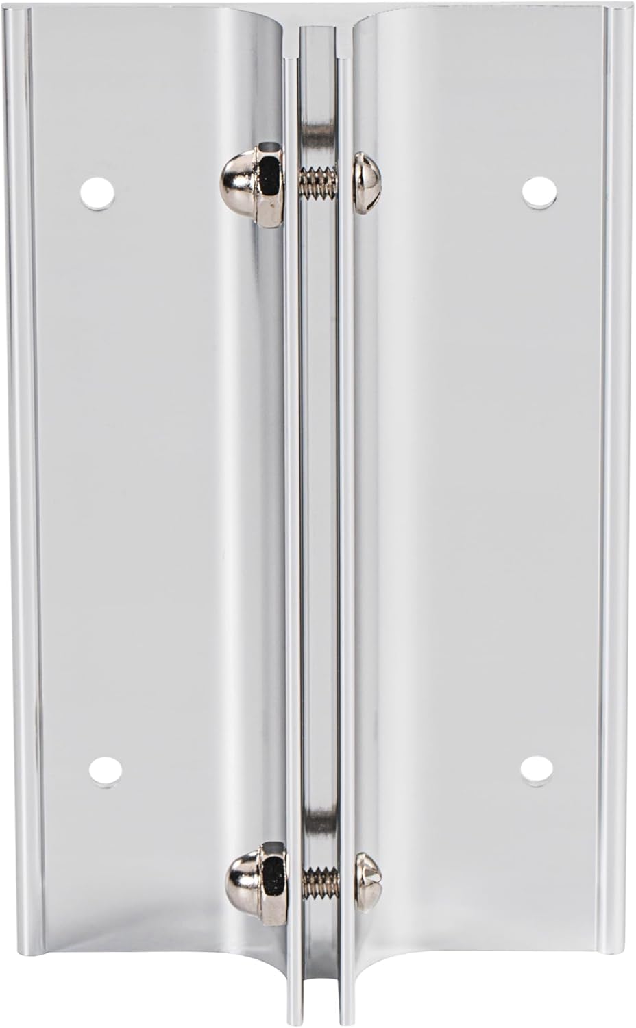 Aluminum Corridor Sign Holder, 10 Pack Direct Sign Mount Bracket, Design for Restroom, Conference Room Classic Silver Signs - 5" Length, 1/8" Substrate - Easy to Install