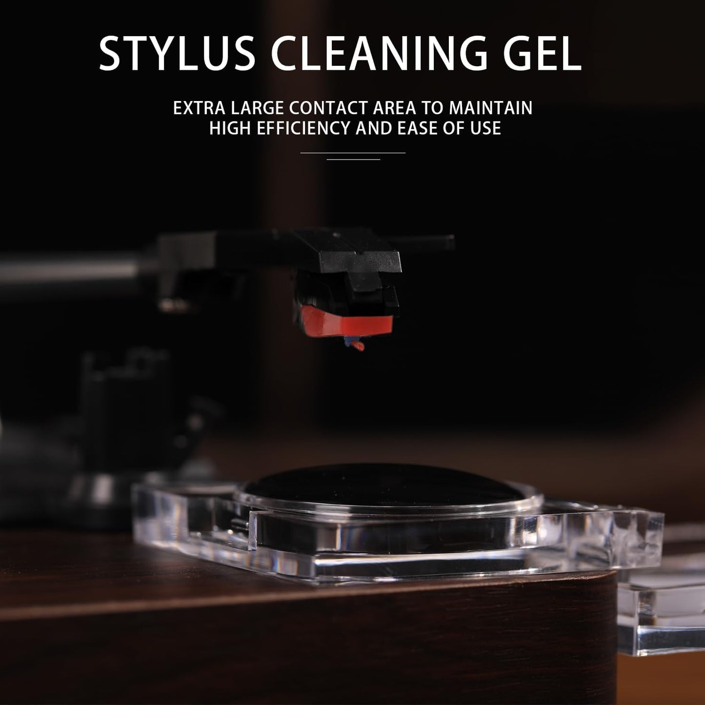 MOPIANO Record Stylus Cleaning Kit | Includes Turntable Cartridge Stylus Cleaner Gel,Anti-Static Stylus Cleaner Brush for Record Player Needles | Vinyl Record Cleaning Kit Accessories