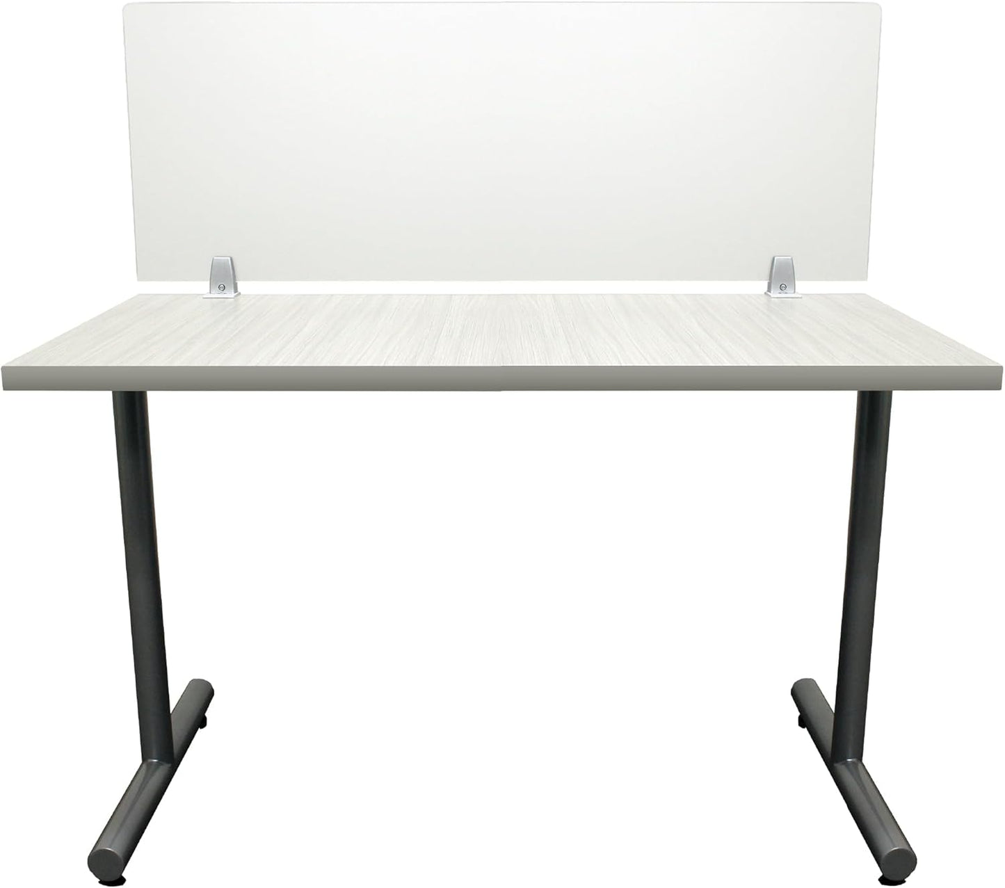 OBEX Clear Acrylic Desk Mounted Privacy Panel, 18" x 36", Clear