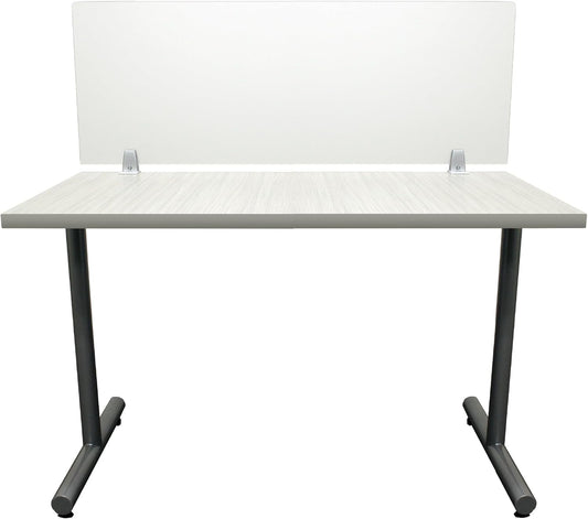 OBEX Frosted Acrylic Desk Mounted Privacy Panel, 24" x 48", Frosted