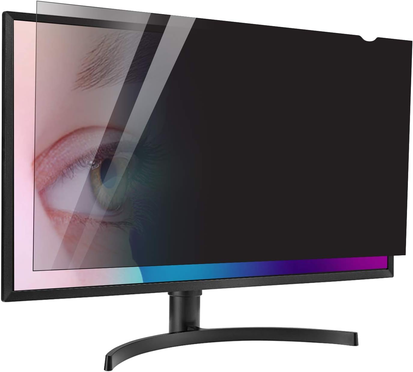 22 inch Computer Privacy Screen Filter - Suitable for 16:10 Aspect Ratio Widescreen Monitor - Blue Light Filter - Anti-Glare & Anti-Scratch Protector Film (22" Widescreen (16:10))