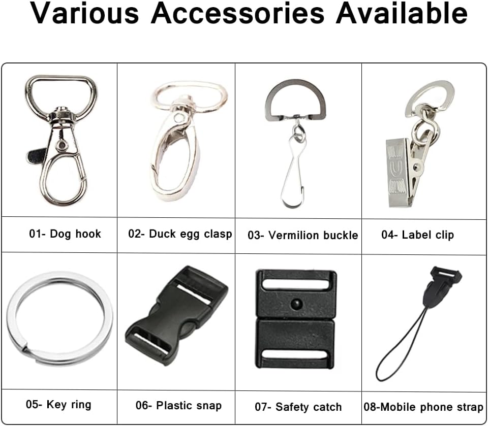 Custom Double Hook Lanyards Personalized 30-5000PCS with Text/Logo/Color, Customizable 2 Neck Straps Bulk with Safety Breakaway Clasp for Women Men Cruise Event, Business ID Badges Holder
