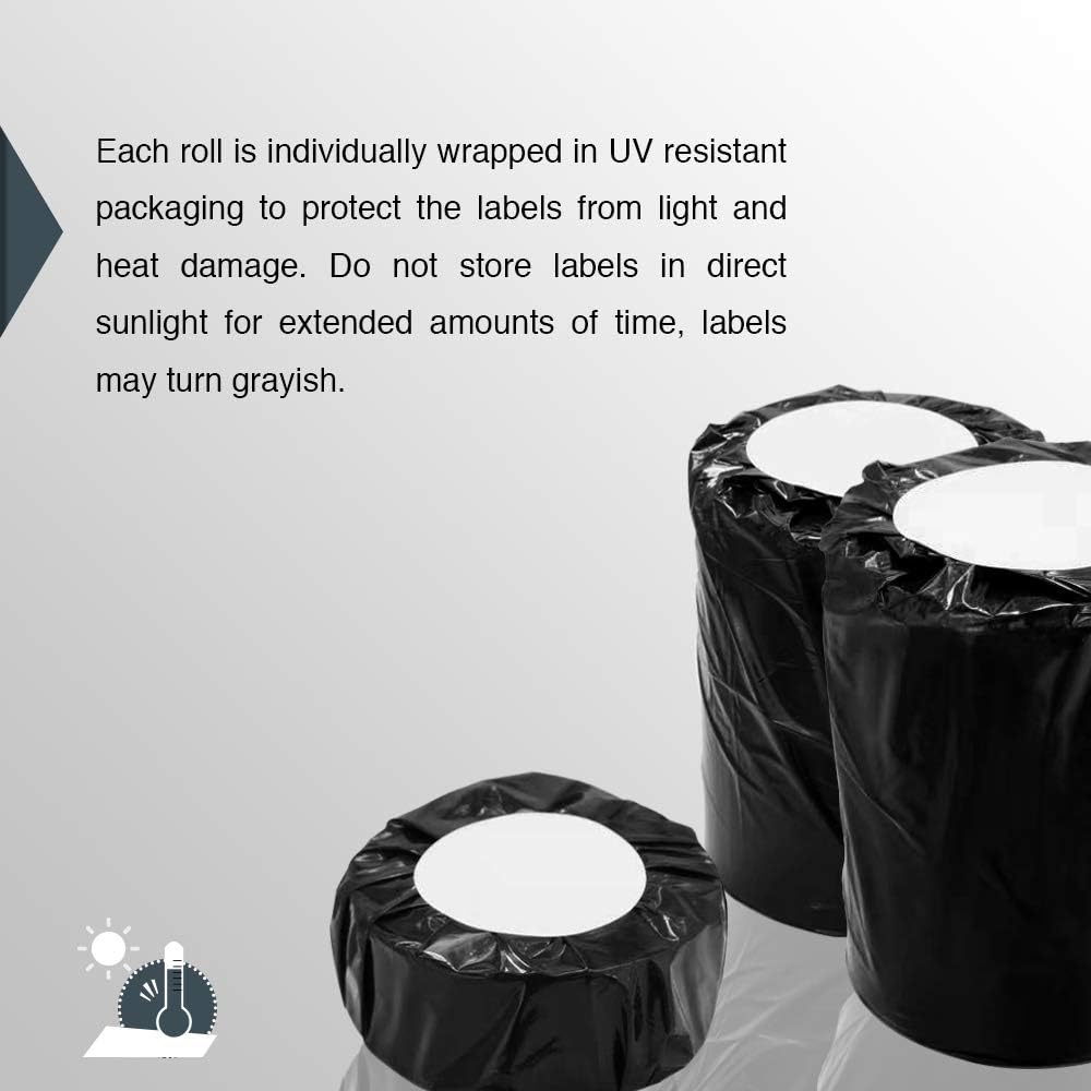 BETCKEY Colored Labels Compatible with Dymo 1744907 (4" x 6") Extra Large Shipping Labels, Compatible for Dymo LabelWriter Thermal 4XL & Zebra Desktop Printers [1 Roll, Yellow]