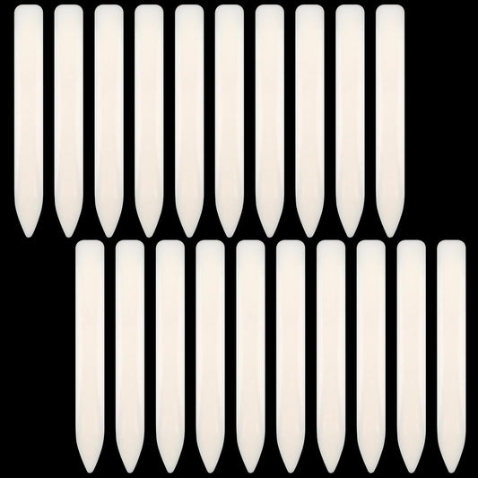 20 Pack Bone Folder Tool, Plastic Bone Folder Crafts Scoring Folding Creasing Paper Crafting Scrapbooking Tool for Paper Leathercrafts Bookbinding and DIY Card Making Handmade