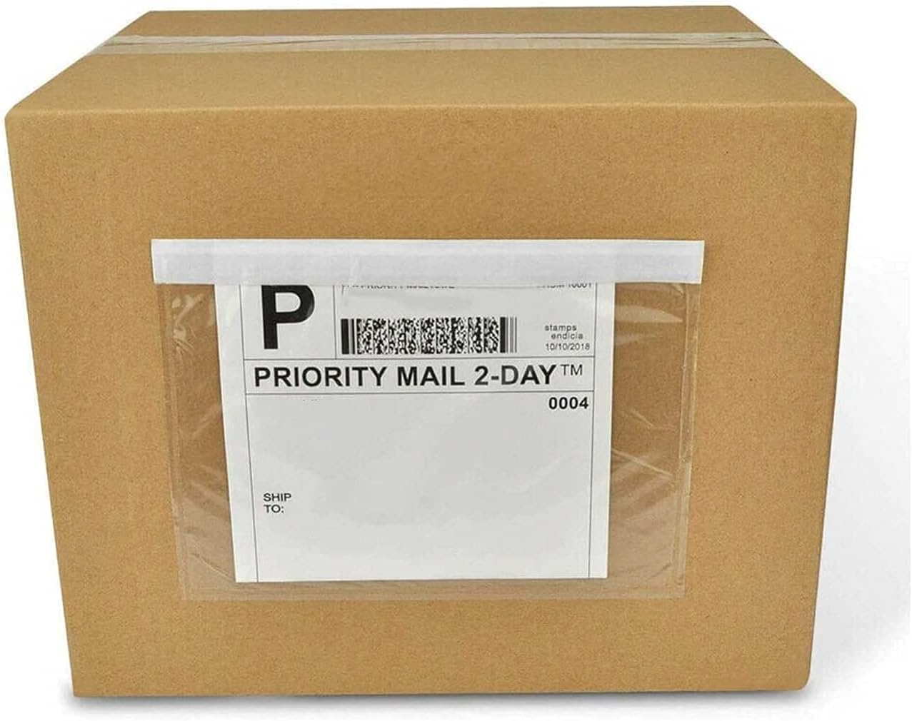 7.5'' x 5.5'' Packing List Pouches, Shipping Label Envelopes Clear Adhesive Top Loading Packing List - 2000 Packs