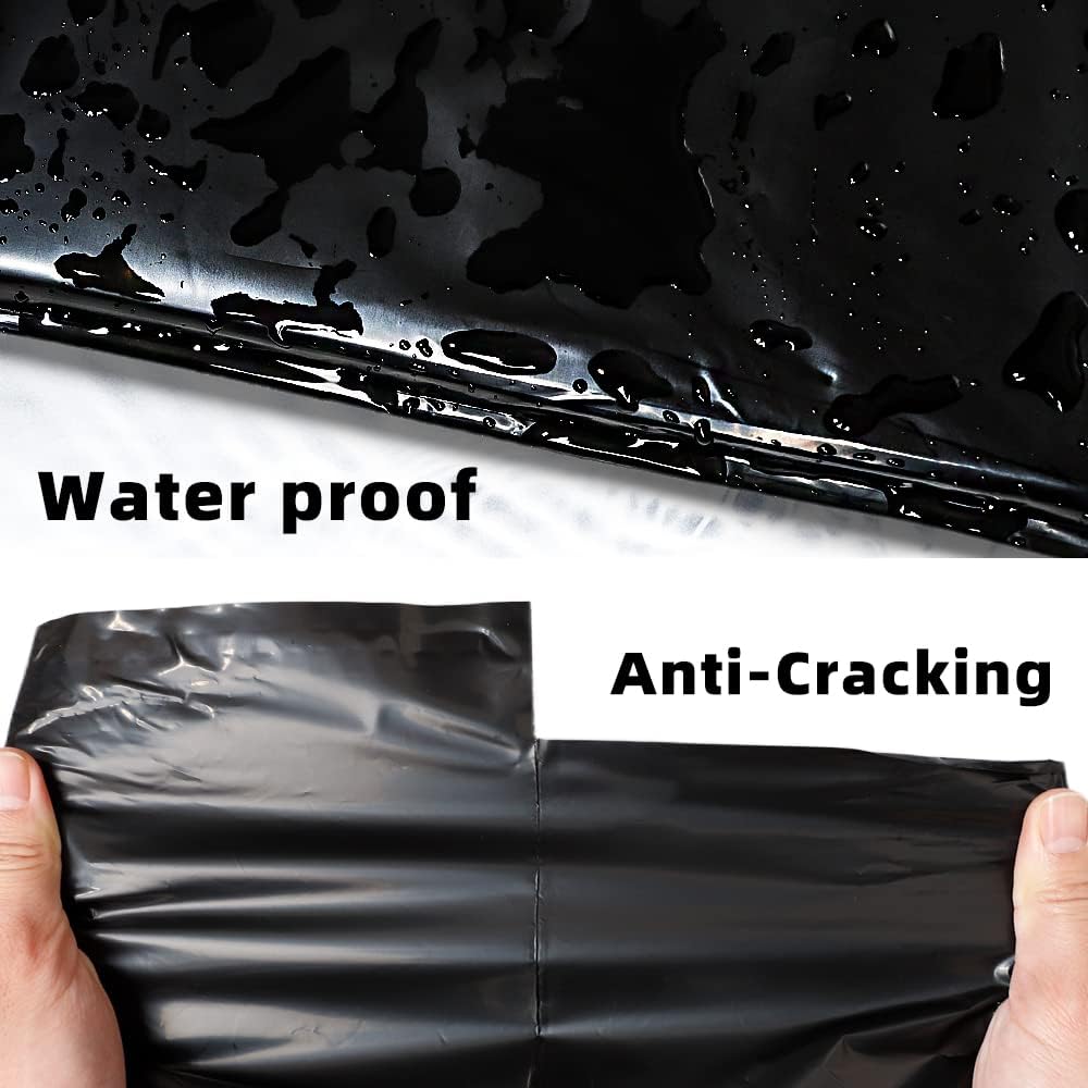 POLYSELLS 25 pcs 24x24 Inches Black Poly Mailers Shipping Envelopes, Strong Adhesive Sealing, Waterproof, and Tear-resistant Postal Mailing Bags for Clothing, Books, and Accessories