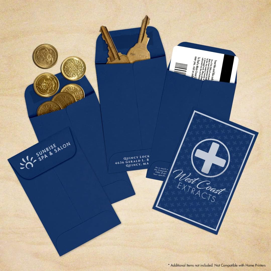 LUXPaper #1 Coin Envelopes | 2 1/4" x 3 1/2" | Navy Blue | 80lb. Text | 50 Qty