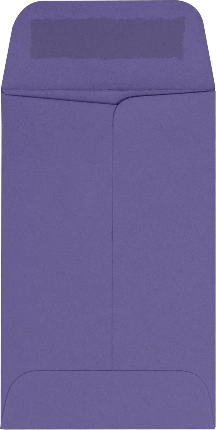 LUXPaper #1 Coin Envelopes | 2 1/4" x 3 1/2" | Wisteria Purple | 80lb. Text | 500 Qty