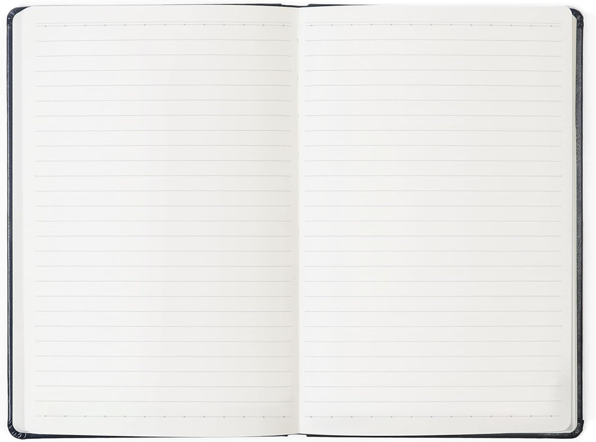 Lined Journal Notebook, A5,244 Pages, PU Leather Hardcover, 100gsm Thick Paper, Professional Notebook for Writing, Office & Work(Midnight Blue)