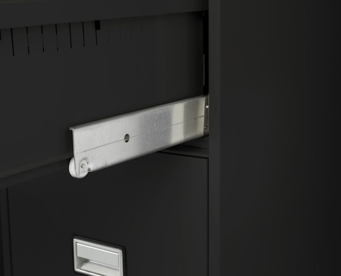 31 inch 2-Drawer Vertical Fireproof File Cabinet – Legal and Letter Size Filing – Key Lock – Water Resistant Seal – Fire and Impact Rated – Black Finish – Model LGL2W31B