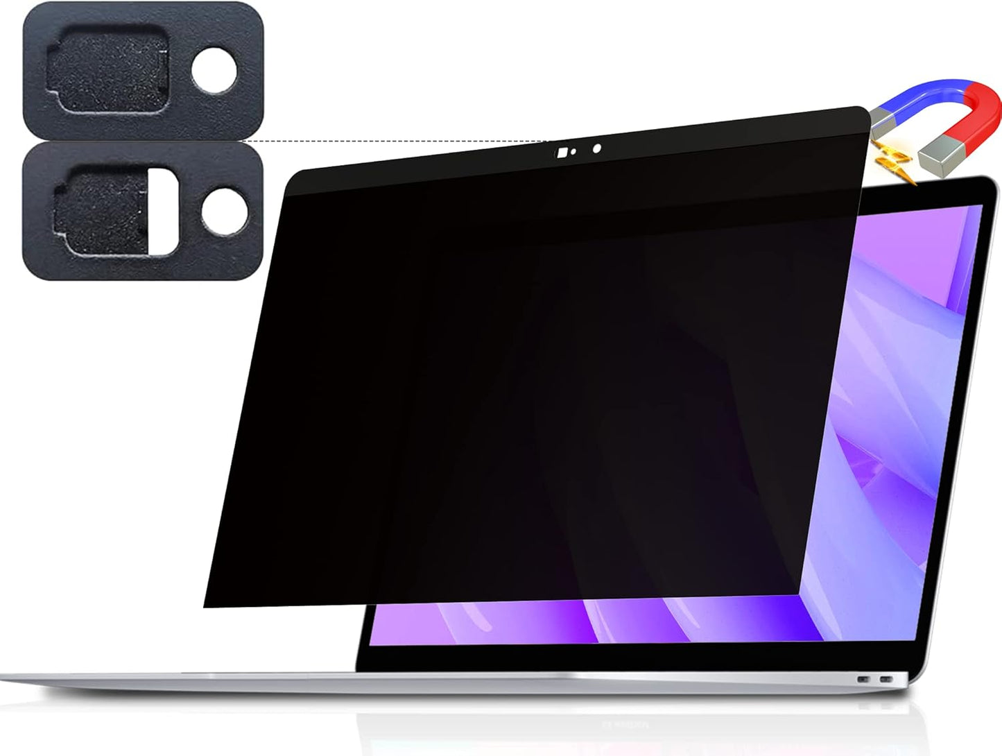 Magnetic Privacy Screen for Macbook 12 Inch (2012-2017), Removable Anti Blue Light Glare Filter Private Matte Screen Protector for Mac 12in Laptop Computer(Model A1534 A1931)