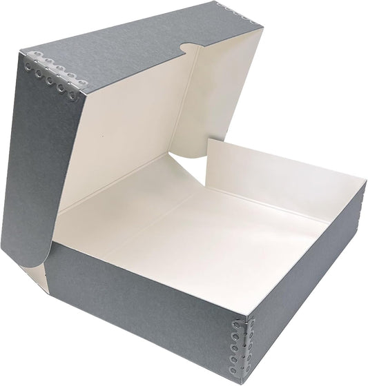 Lineco, 9x12 Clamshell Archival Folio Storage Box, 3" Deep, Acid-Free with Metal Edge Preservation Box. Preserves Picture Magazines Longevity, Organize Photos or Documents, Artwork, DIY