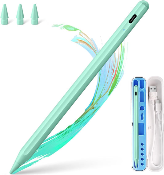 Stylus Pen for iPad Apple: Fast Charge for iPad Pencil Apple Pen with Palm Rejection Tilt Sensitivity - Pen for i-Pad 10/9/8/7/6, i-Pad Pro 12.9"/11"/13" M4, iPad mini 6/5, iPad Air 5/4/3/M2 Green