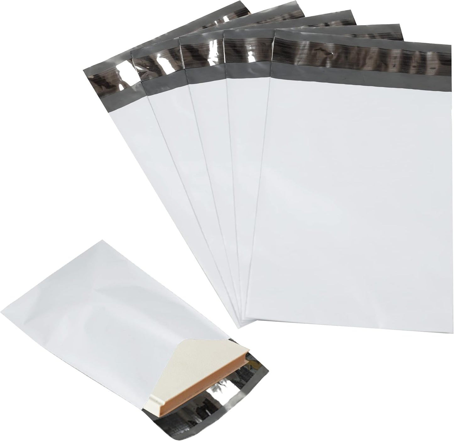 3000 Pack Secure Seal White Poly Mailers - 9x12 Safe Shipping Bags - E-Commerce Self Sealing 2 Mil Poly Envelopes