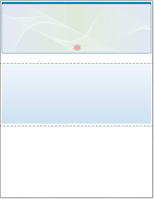 DocuGard Blue/Green Premier Prismatic Top High Security Check Paper - New - 17 Security Features - Laser/Inkjet Printer Compatible - 500 Blank Business Checks (04570)