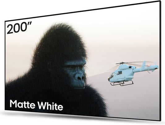 AWOL VISION 200-inch Projector Screen Fixed Frame, 1.3 dB Peak Gain, The Perfect Combo with LTV-2500, 80% Picture Quality Improved, 4K / 8K Ultra HD, Active 3D Wall Mount Projector Screen, MW-200
