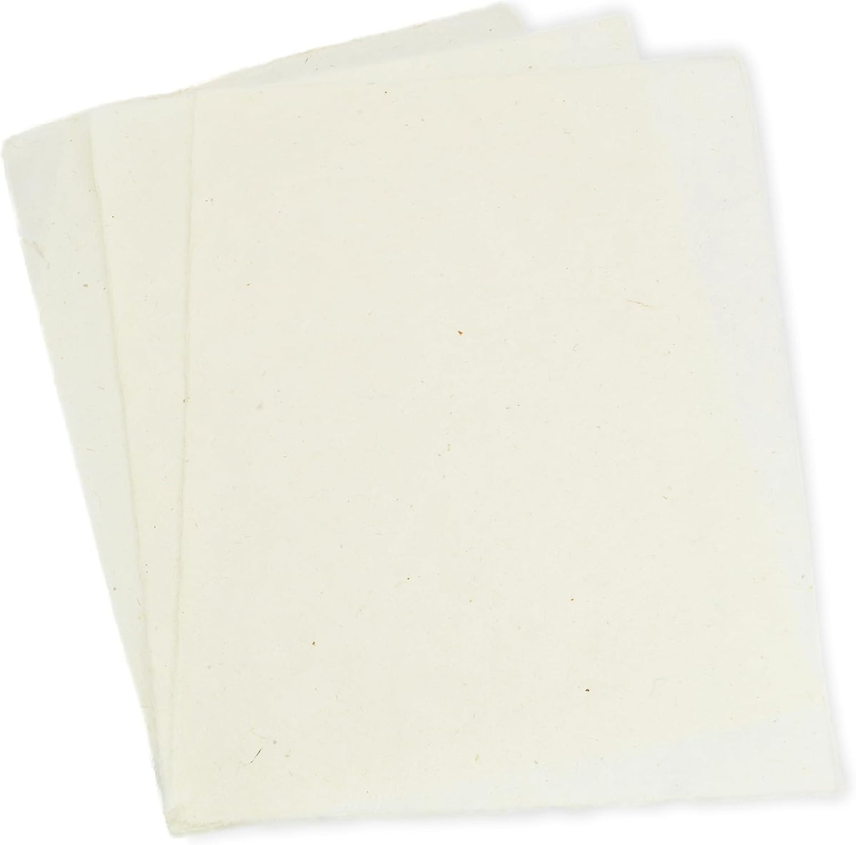 Handmade Lokta Laser and Inkjet Printer Paper with Deckle Edge 8.5x11 Inch Vintage Decorative Specialty Printing Paper (25 Sheets, Natural)