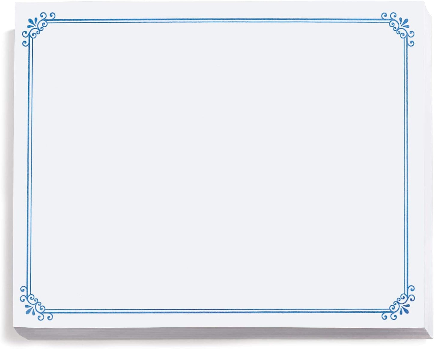 PaperDirect Blue Foil on White Simple Border Specialty Certificates, 8½ x 11, 50 Count, Certificates And Awards Paper, For School, Work, Diplomas & Award Certificates