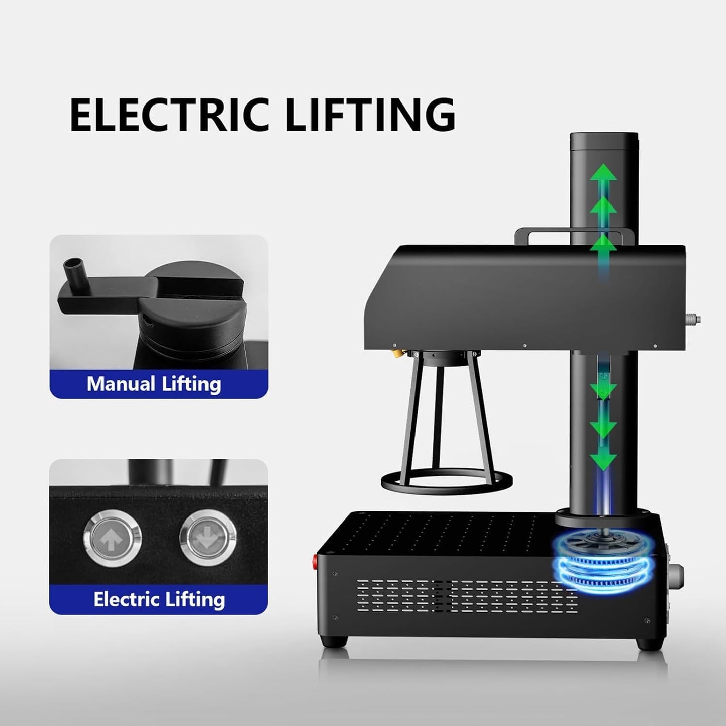 B4 100W JPT Mopa Fiber Laser Engraving Machine, Support Lightburn Laser Engraver with 2Lens and L Protective Shield, 2in1 Desktop Handheld Color Marking Machine for Stainless Steel,Ring