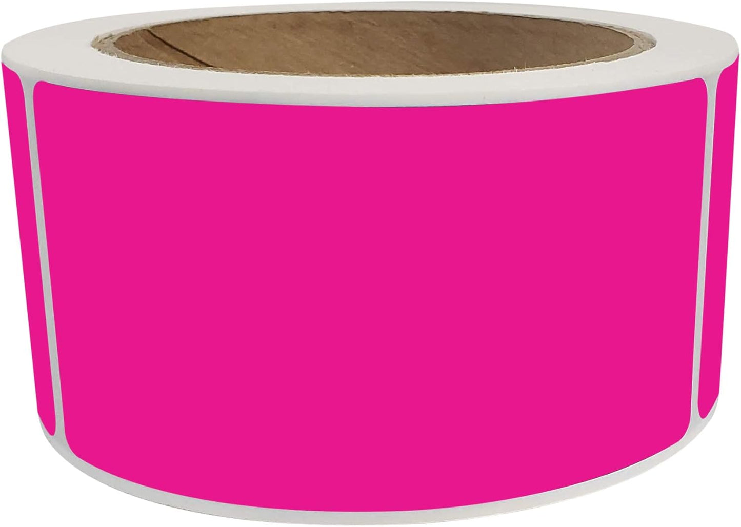 Royal Green Write On Labels Neon Pink Color Stickers for Folders 4x2 inch (100mm x 51mm) - 250 Pack